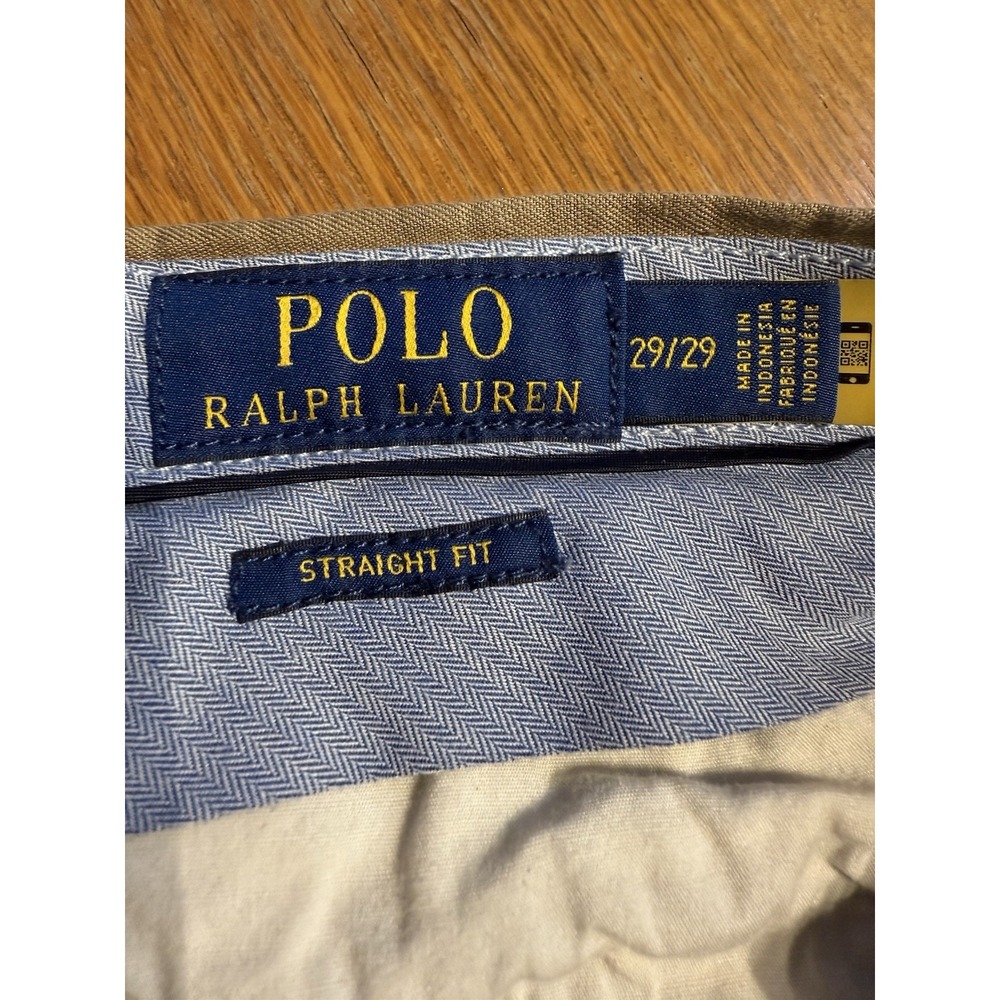 Polo‎ Ralph Lauren Linen Pants Mens 29x29 Khaki Straight Fit Lightweight - Picture 6 of 10